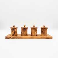 Olive Wood Canister Set view 2