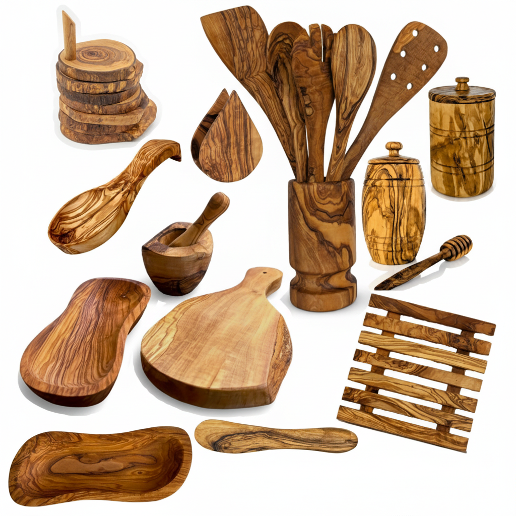 Mediterranean Olive Wood Ultimate Kitchen Collection 1:1