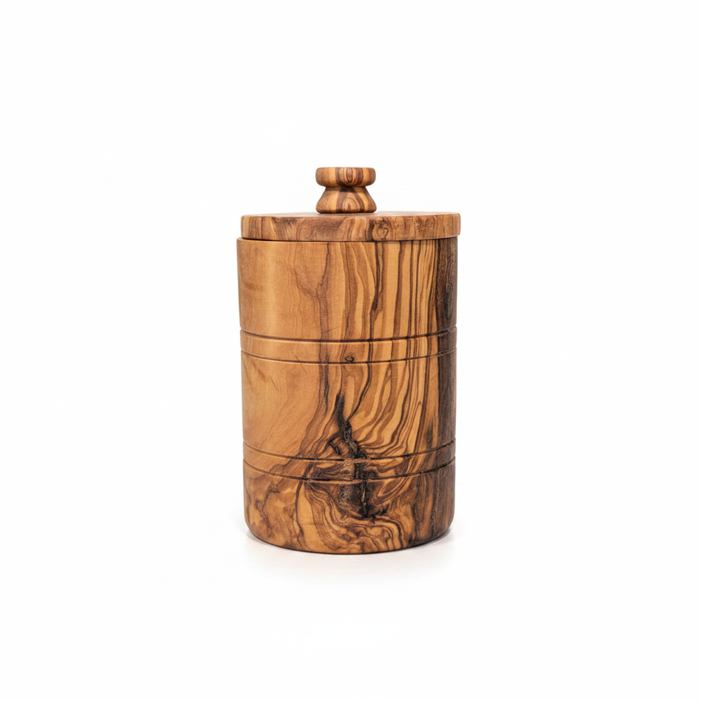 Olive Wood Lidded Container