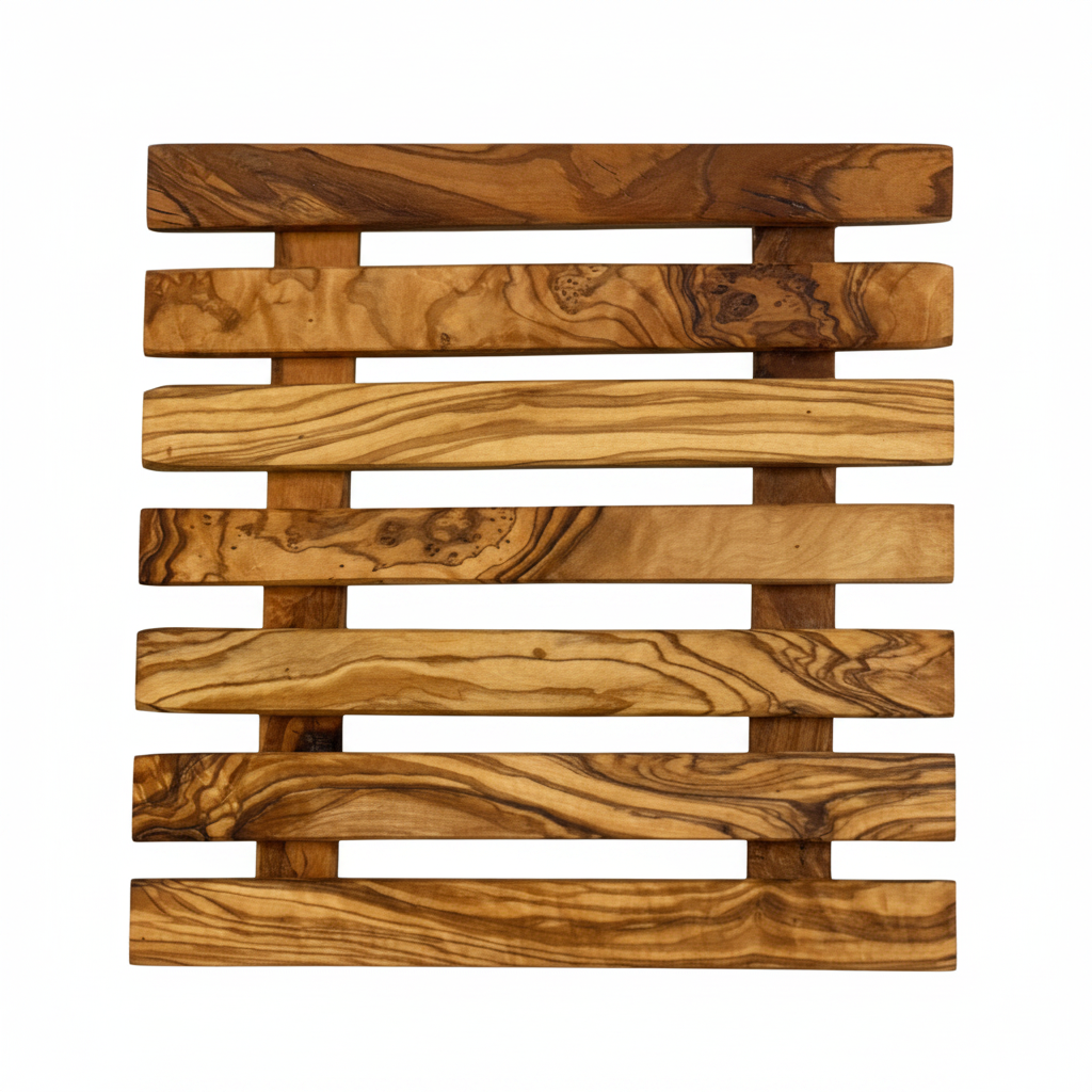 Olive Wood Pan Coaster Trivet